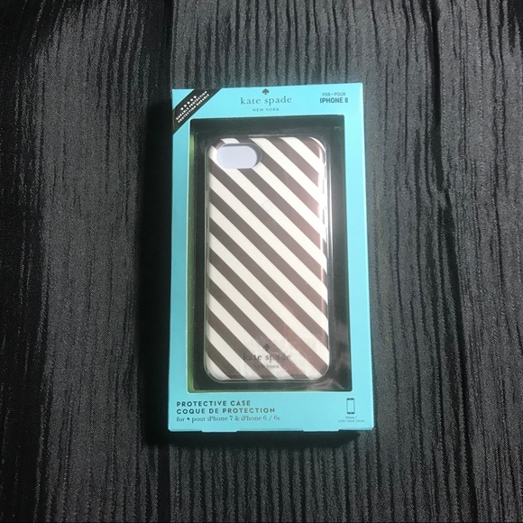 π Kate Spade Protective Case Rose Gold & White - Picture 6 of 7
